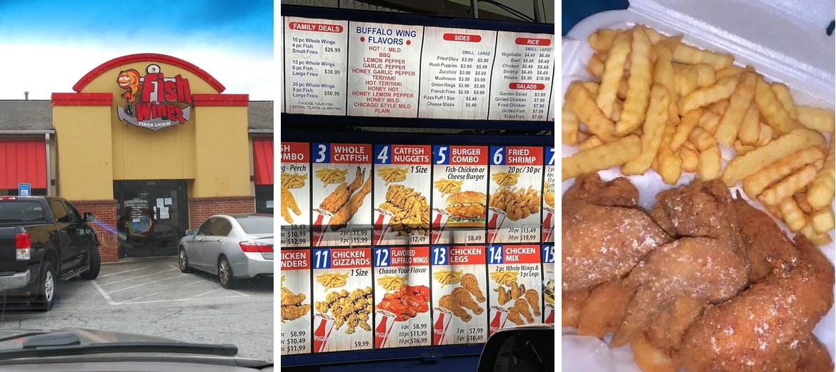 AJ Fish And Wings Menu