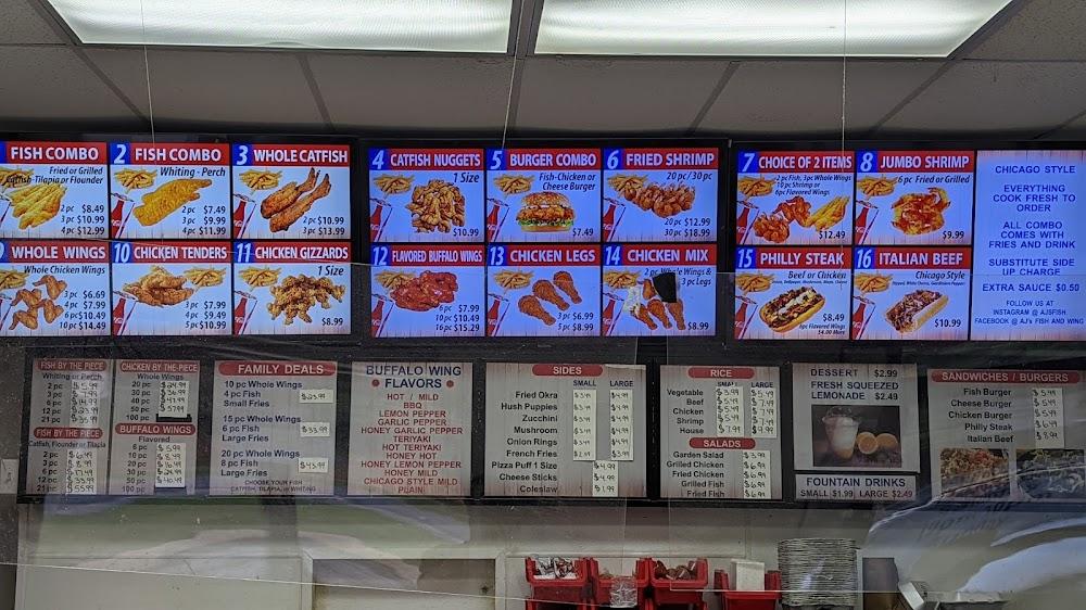 AJ Fish And Wings Menu image 3